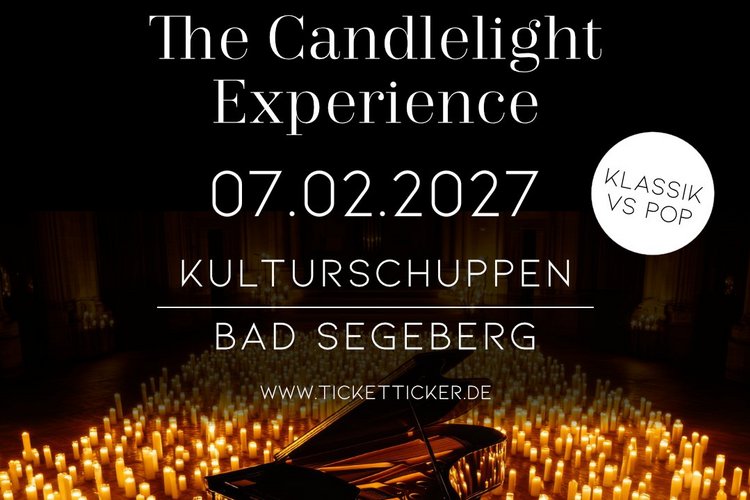 The Candlelight Experience Flügel inmitten vieler Kerzen