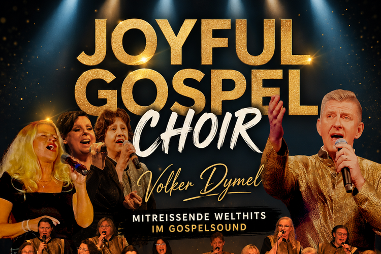 Joyful Gospel Chor Plakat des Joyful Gospel Chor mit vielen Menschen